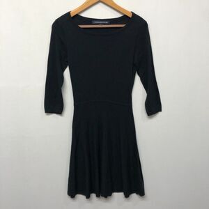 French Connection Women 3/4 Sleeve Dress Size US 6 UK 10 Black M208 -24